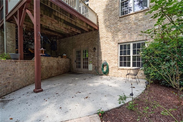 7821 Charles Place Dr, Kernersville, NC 27284 - view of patio featuring french doors