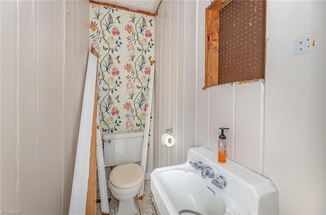 1414 Henri St, Mount Airy, NC 27030 - half bathroom with toilet and a sink