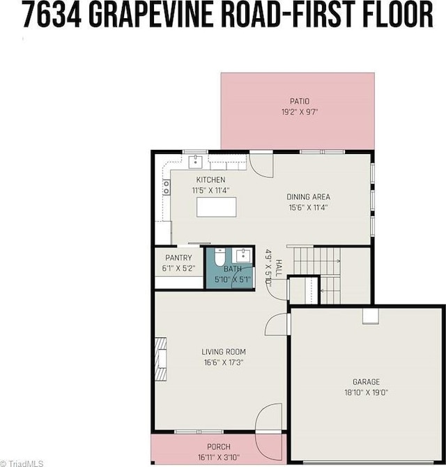 7634 Grapevine Rd, Lewisville, NC 27023 - view of layout