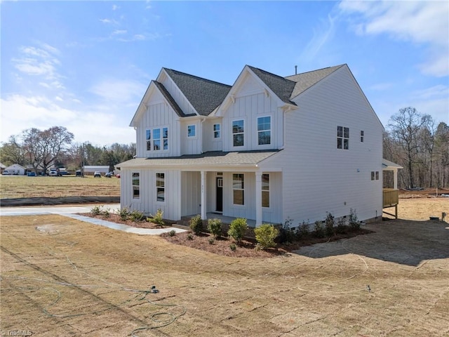 271 Redland Rd, Advance, NC 27006 - modern farmhouse style home featuring board and batten siding, covered porch, and a shingled roof