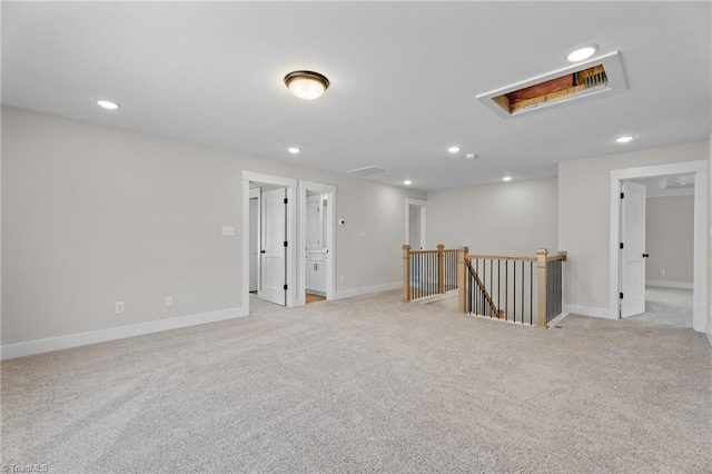271 Redland Rd, Advance, NC 27006 - basement with light colored carpet and recessed lighting