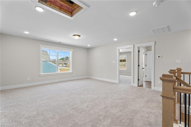 271 Redland Rd, Advance, NC 27006 - unfurnished room with light carpet, a smoke detector, and recessed lighting