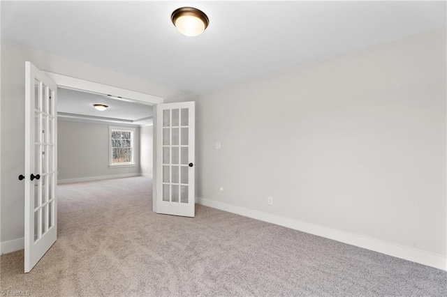 271 Redland Rd, Advance, NC 27006 - spare room with french doors and light carpet