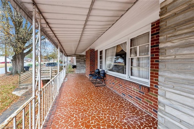 view of patio with covered porch