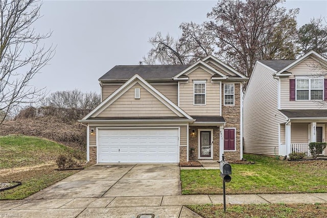 view of front of house with a front yard