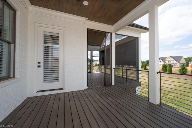 view of wooden terrace