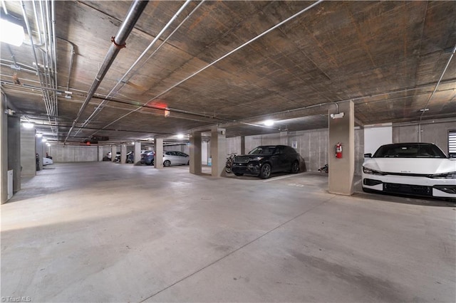 view of parking deck