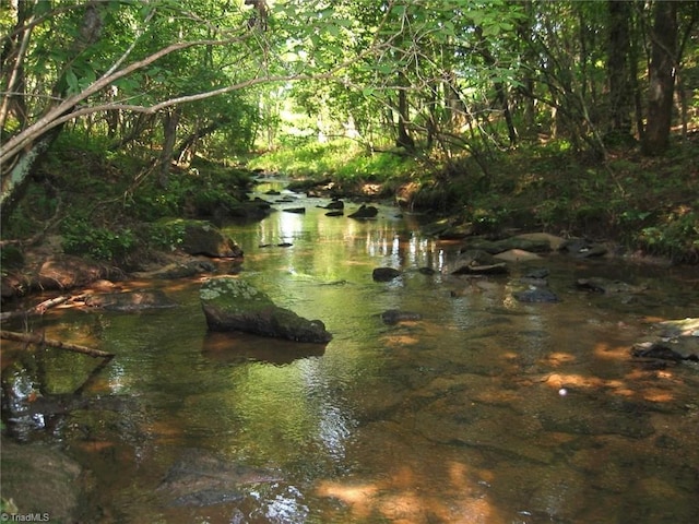 view of landscape featuring a water view