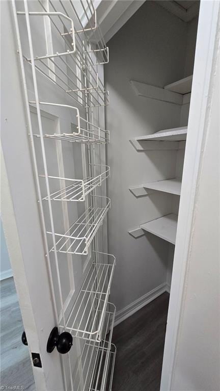 view of storage area