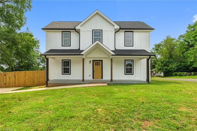 2500 Lomond St, Winston-Salem, NC 27127 - modern farmhouse with a porch and board and batten siding