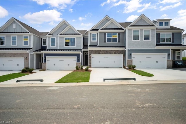 view of property featuring a garage