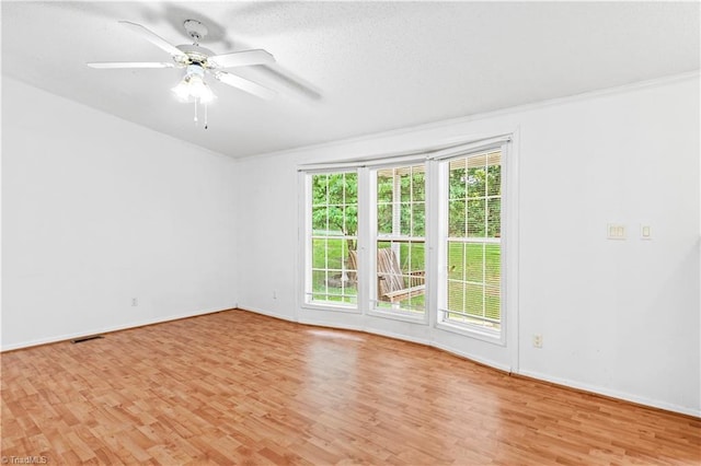 103 Forest Dr, King, NC 27021 - unfurnished room featuring light wood-type flooring and ceiling fan