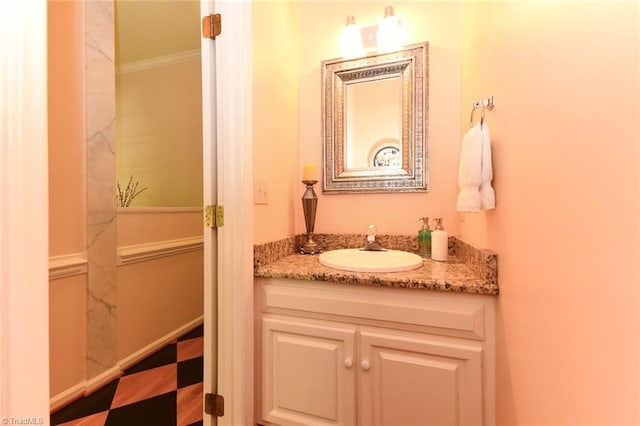 bathroom featuring vanity