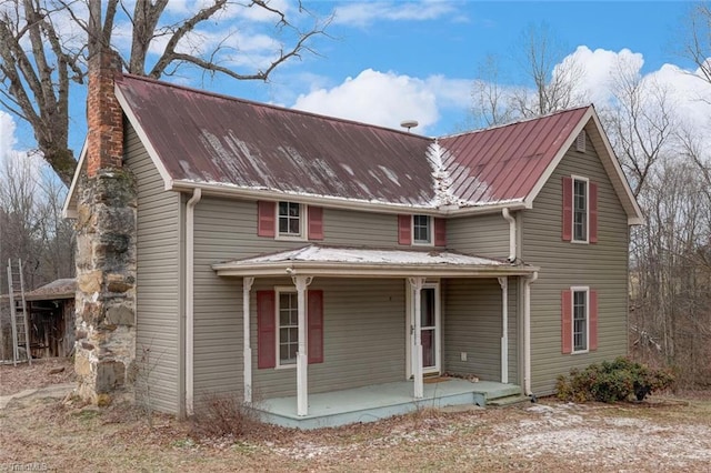 front of property featuring a porch