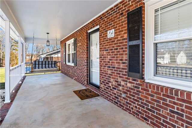 view of patio / terrace featuring a porch