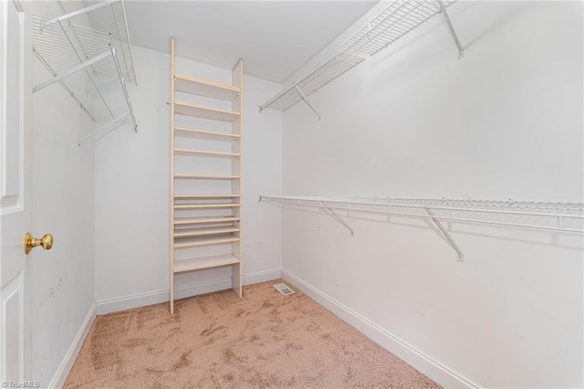 4335 Clovelly Dr, Greensboro, NC 27406 - walk in closet featuring light carpet