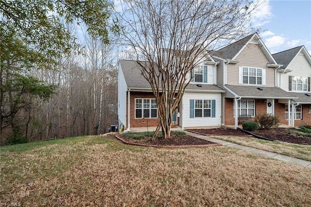 view of front of house with a front yard