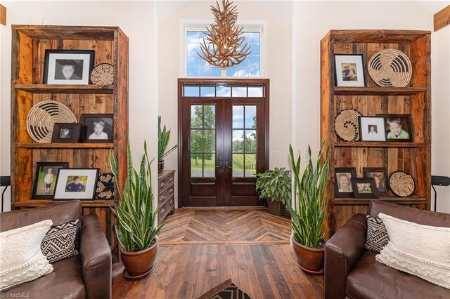 2733 Nebo Rd, East Bend, NC 27018 - foyer with french doors