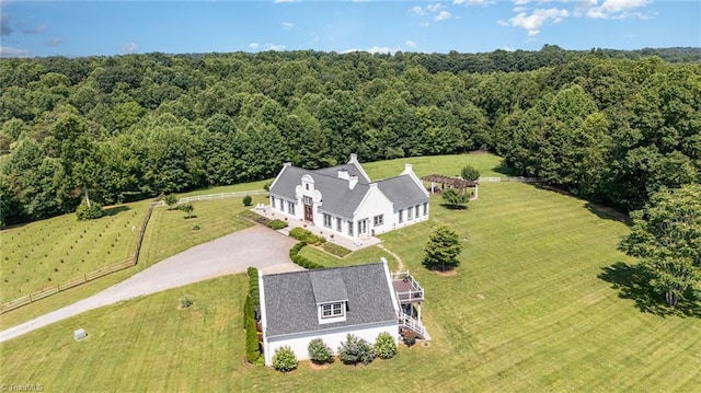 2733 Nebo Rd, East Bend, NC 27018 - overview of rural landscape with a heavily wooded area