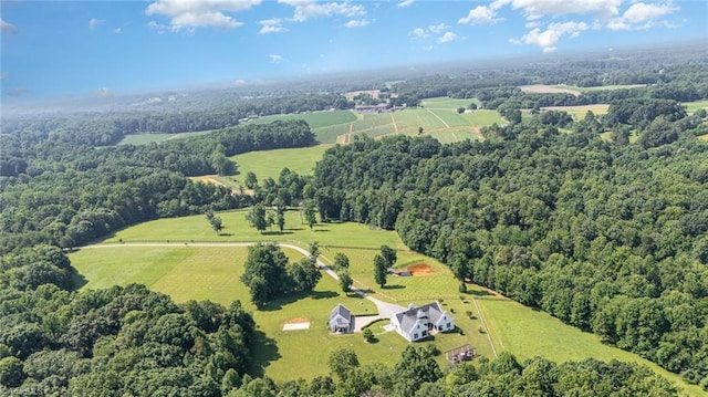2733 Nebo Rd, East Bend, NC 27018 - overview of rural landscape featuring a heavily wooded area