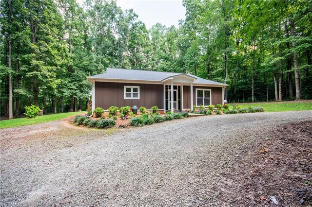 view of front of house with covered porch