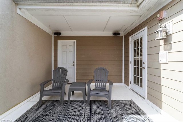 606 Bellemeade St, Greensboro, NC 27401 - view of patio / terrace with french doors