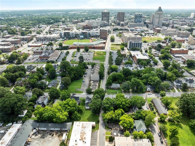 606 Bellemeade St, Greensboro, NC 27401 - aerial view of property and surrounding area featuring nearby urban area