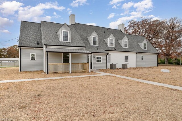 view of front of house featuring central AC unit