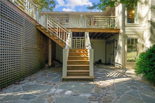 rear view of property with a patio area