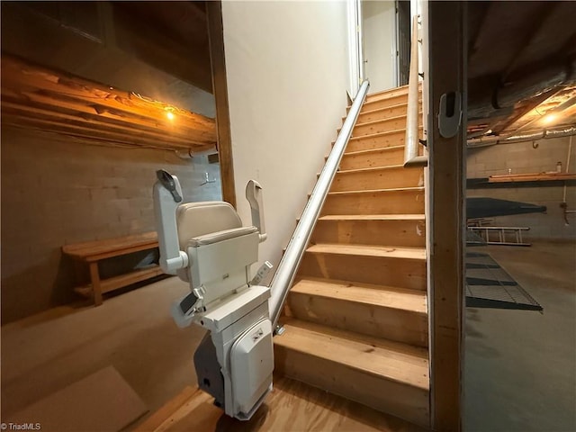 view of staircase