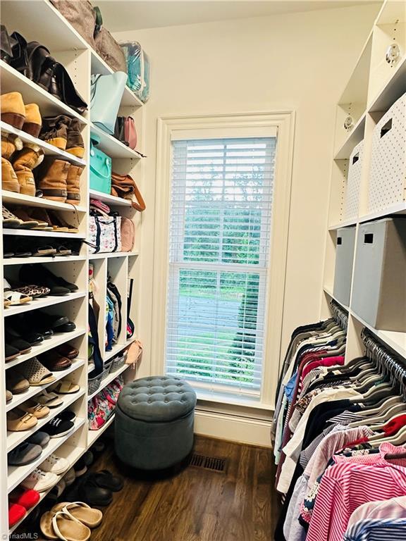 7823 Gatsby Pl, Greensboro, NC 27455 - spacious closet featuring wood finished floors
