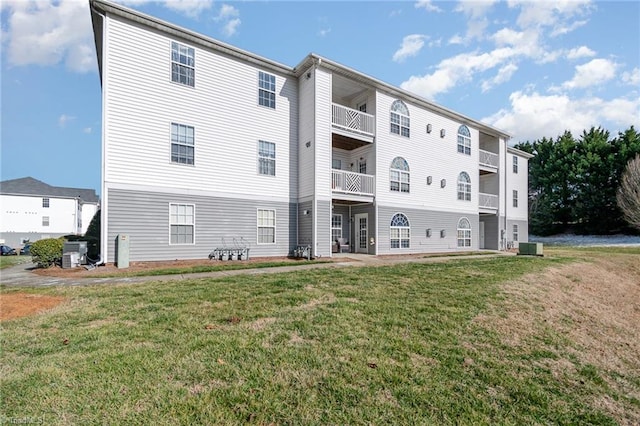 view of property with central AC unit