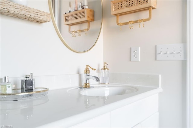 bathroom featuring vanity