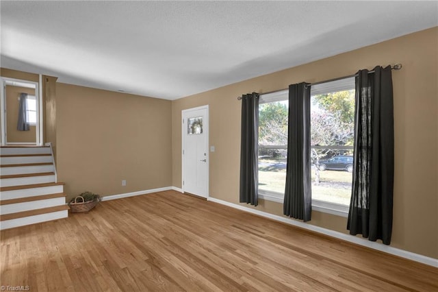 interior space featuring light wood-type flooring