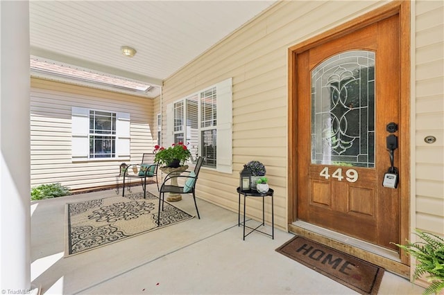 449 Wallburg High Point Rd, Winston-Salem, NC 27107 - doorway to property with a porch