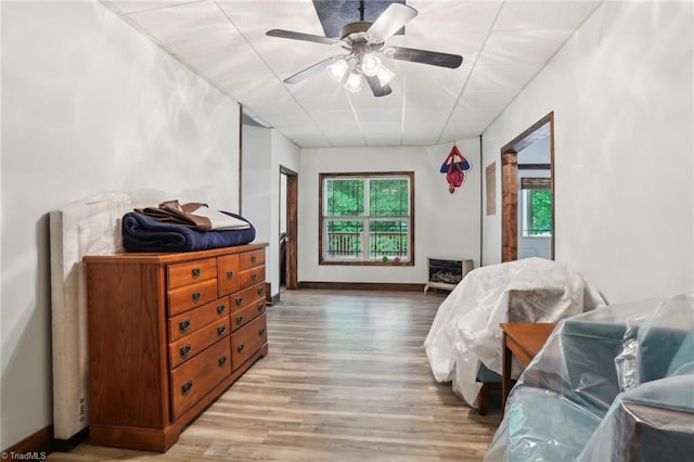 449 Wallburg High Point Rd, Winston-Salem, NC 27107 - bedroom featuring light wood finished floors, ceiling fan, and baseboards