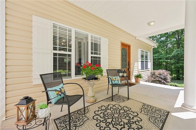 449 Wallburg High Point Rd, Winston-Salem, NC 27107 - view of patio / terrace with covered porch