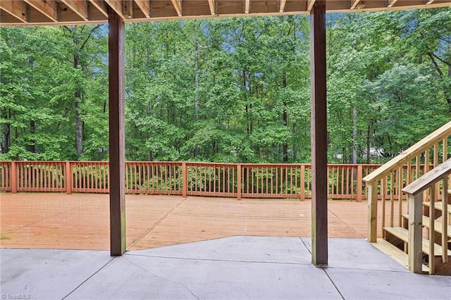 449 Wallburg High Point Rd, Winston-Salem, NC 27107 - view of wooden terrace