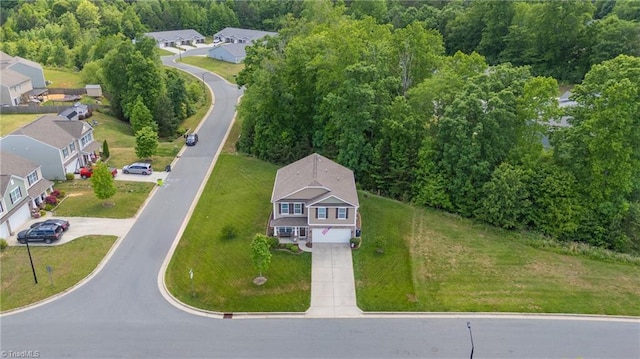 bird's eye view featuring a residential view