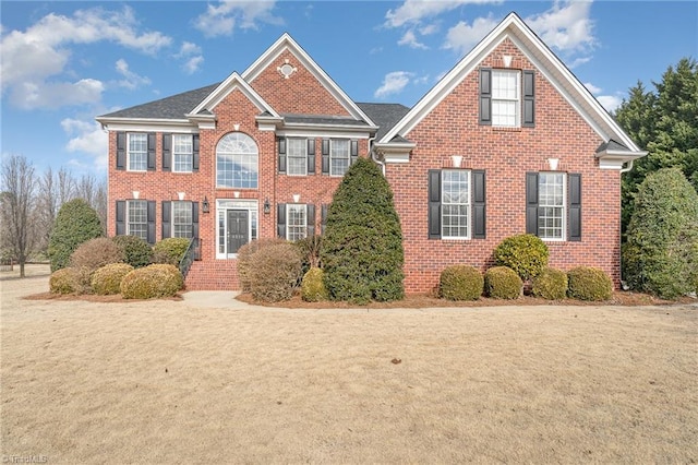 view of front of home with a front yard