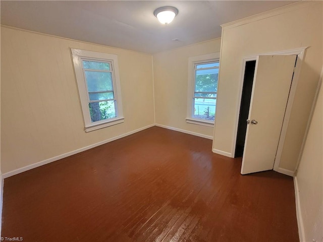 unfurnished bedroom featuring wood-type flooring