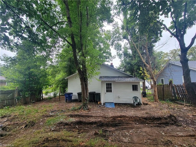 view of rear view of property