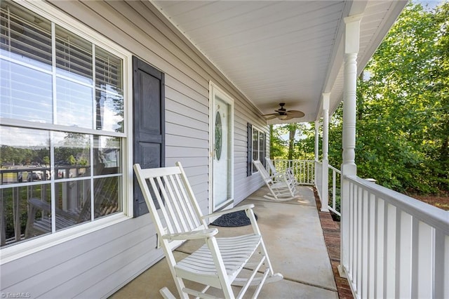 1329 Chickadee Cir, Asheboro, NC 27203 - porch with a ceiling fan
