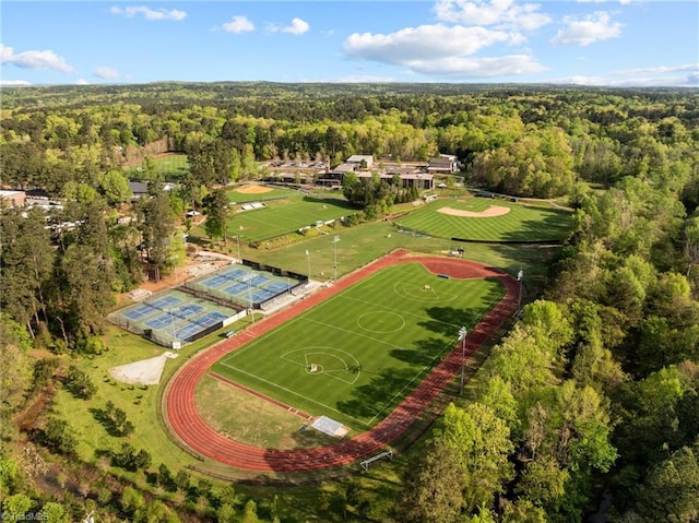 3100 Coachmans Way, Durham, NC 27705 - aerial view of a forest