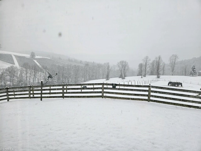 4793 Cheek Mountain Rd, Laurel Springs, NC 28644 - view of yard covered in snow