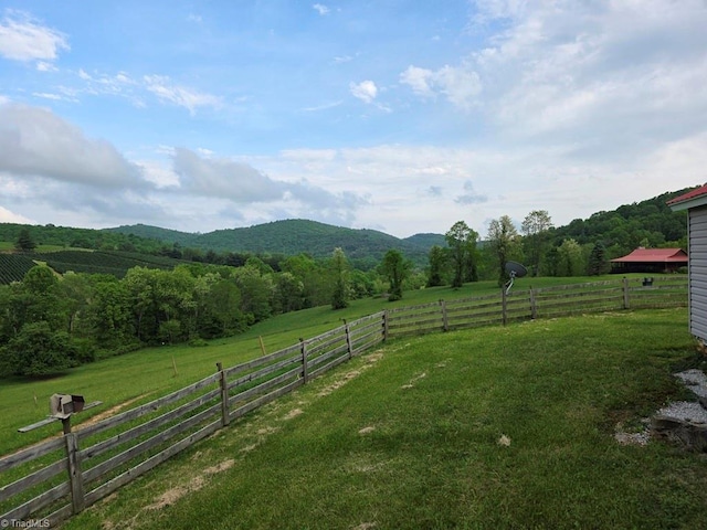 4793 Cheek Mountain Rd, Laurel Springs, NC 28644 - view of yard with a view of countryside and a mountain view