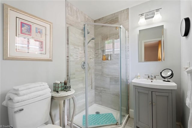 2505 Roland Rd, Greensboro, NC 27407 - bathroom with a stall shower and vanity
