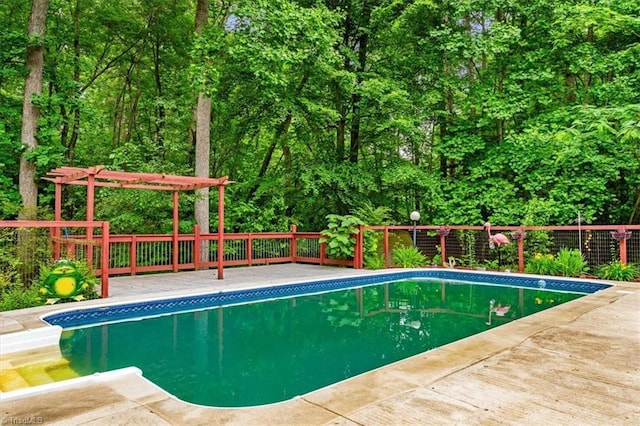 4515 Gilmore Dr, Liberty, NC 27298 - view of pool with fence and a pergola