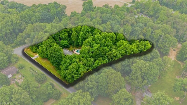 4515 Gilmore Dr, Liberty, NC 27298 - aerial view of a heavily wooded area