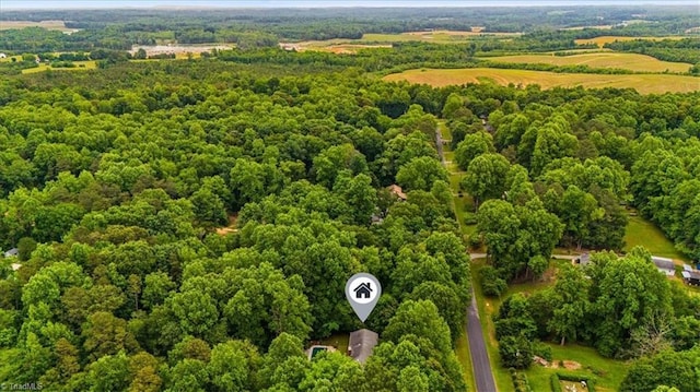 4515 Gilmore Dr, Liberty, NC 27298 - aerial view of a heavily wooded area